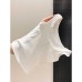 Charming Youthful Lace Trim U-Neck Tank Top for Women