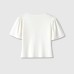 V-neck loose short sleeved knitted top