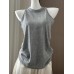 Relaxed Pink Crew Neck Sleeveless Top