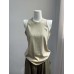 Relaxed Pink Crew Neck Sleeveless Top