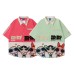 Flying Girl Police Officer Color blocked Short Sleeve