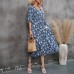 V-neck loose dress