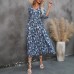 V-neck loose dress