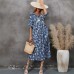 V-neck loose dress