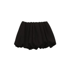 High-Waisted Gray Polka Dot Anti-See-Through A-Line Skirt