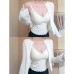 V-neck lace camisole with built-in padding