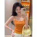 Slim Fit Color-Blocked Stripe Crop Top for Women