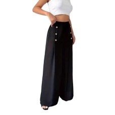 High waisted solid color wide leg long style