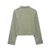 Street button trimmed slim fit jacket