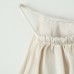 Silk textured balloon shaped hanging neck short top