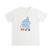 Cute Print Short Sleeve Women's Casual Loose Inner Layer Basic Top