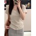 Cute Girl U-Neck Pink Short Sleeve
