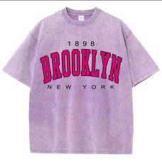 Washed loose top for women