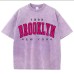 Washed loose top for women