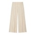 Pleated jacket+straight leg pants set with stitching
