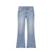 Retro style low waisted flared jeans