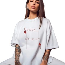 Printed round neck top