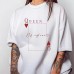 Printed round neck top