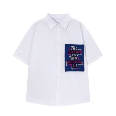 Embroidered short sleeved fabric
