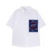 Embroidered short sleeved fabric