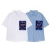 Embroidered short sleeved fabric