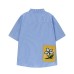 Embroidered short sleeved fabric