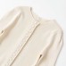 Elegant round neck bubble sleeve knitted jacket