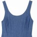 Stacked decorative MIDI camisole dress