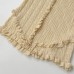 Pure desire wind lotus leaf edge casual layered top