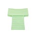Pure Desire Striped Off Shoulder Knitted Top