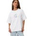 Round neck loose short sleeved top for women