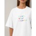 Round neck loose short sleeved top for women