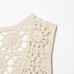 Bohemian style hollow crochet knit sleeveless vest