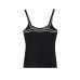 Spicy girl's contrasting color trimmed camisole top