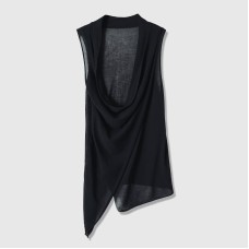 Sleeveless hanging double breasted knitted top Sleeveless hanging double breasted knitted top