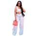 Fashion Gradient Blush Denim Pants Fashion Gradient Blush Denim Pants