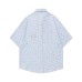 Embroidered contrasting tie short sleeved
