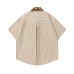 Color blocking vertical tie short sleeved Color blocking vertical tie short sleeved