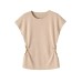 Sleeveless round neck side hollowed out decorative top