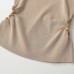 Sleeveless round neck side hollowed out decorative top
