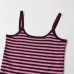 Spicy girl striped knitted camisole top