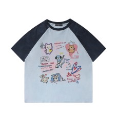 Cute Pet Band Printed Short Sleeves