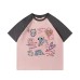 Cute Pet Band Printed Short Sleeves
