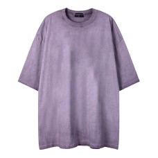 Plain washed old short sleeves