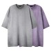 Plain washed old short sleeves