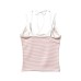 Halter Neck Backless Crochet Top for Women with Built-in Pads