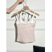 Halter Neck Backless Crochet Top for Women with Built-in Pads