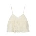 Spicy Girl Hollow Embroidered Bubble Short Top