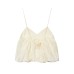 Spicy Girl Hollow Embroidered Bubble Short Top