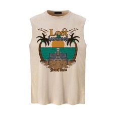Skeleton Beach Printed Tank Top